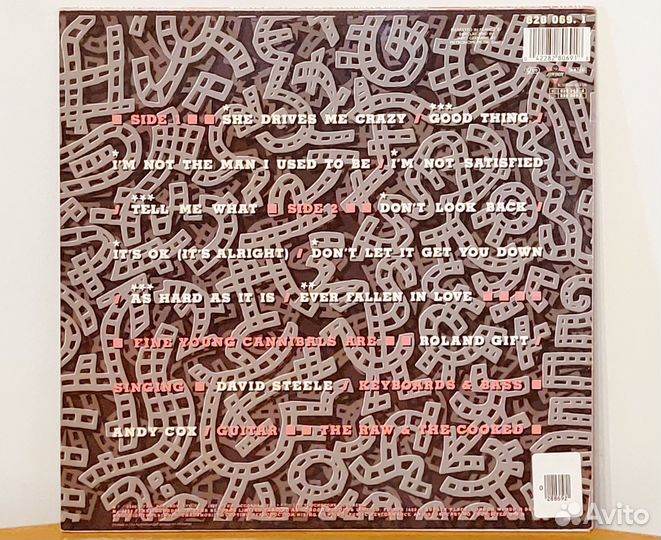 Fine Young Cannibals – The Raw & The Cooked, LP