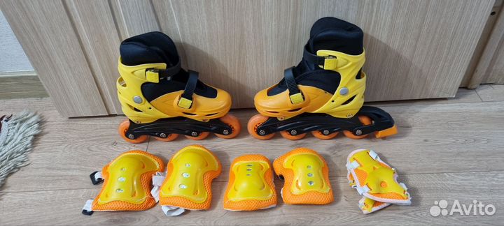Роликовые коньки детские раздвижные