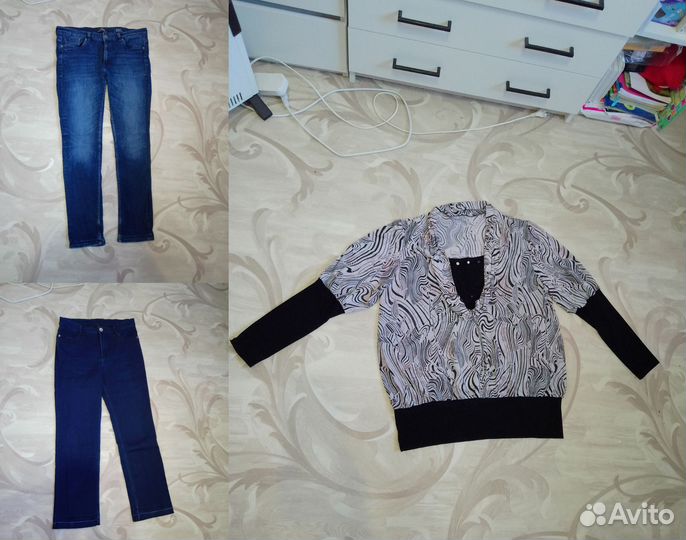 Продам 2-е джинс и нарядную кофту