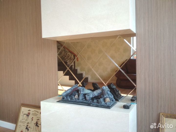 Монтаж зеркал, изделий из стекла и предметов интер