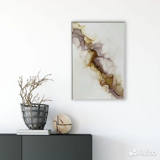 Интерьерная картина спиртовыми чернилами «Хребет»