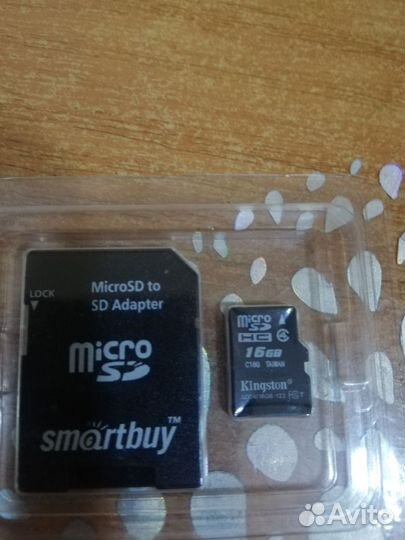 Карта памяти MicroSD 16gb