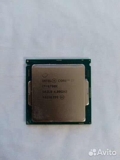Процессор intel core i7 6700k