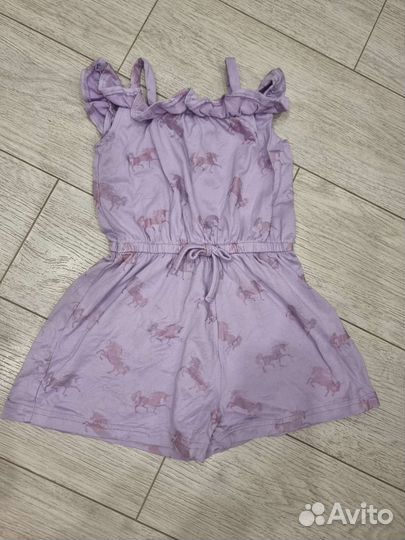 Пакет вещей на девочку 98 104 с единорожками