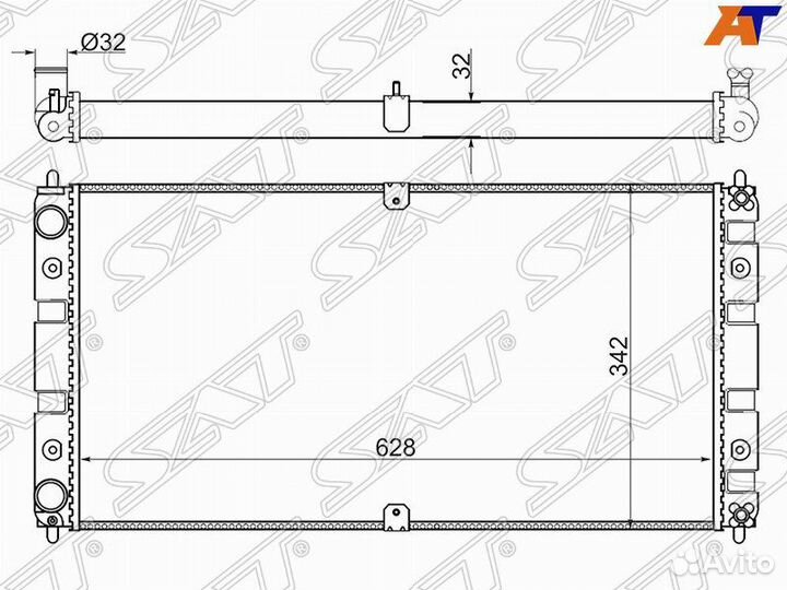 Радиатор chevrolet niva 02