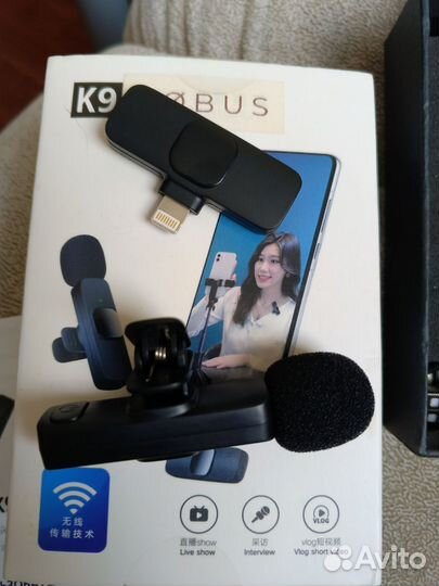 Микрофон беспроводной петличный для iPhone