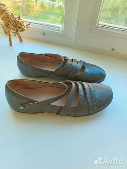 Балетки натуральная кожа 39