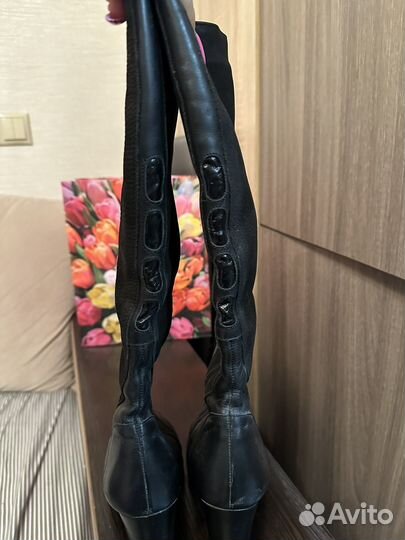 Сапоги женские натуральная кожа зима