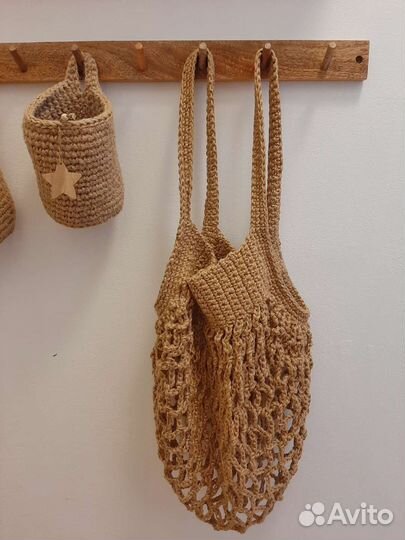 Авоськи из джута ручной работы