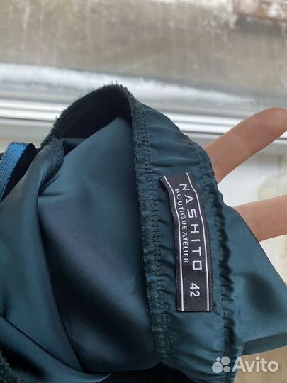 Атласная юбка миди