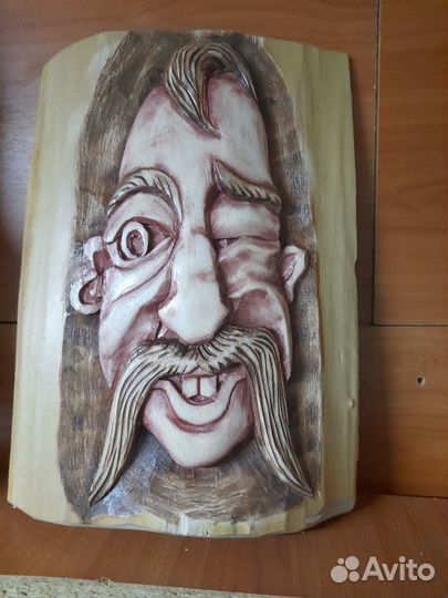 Маски, Шкатулка ручной работы, интарсия по дереву