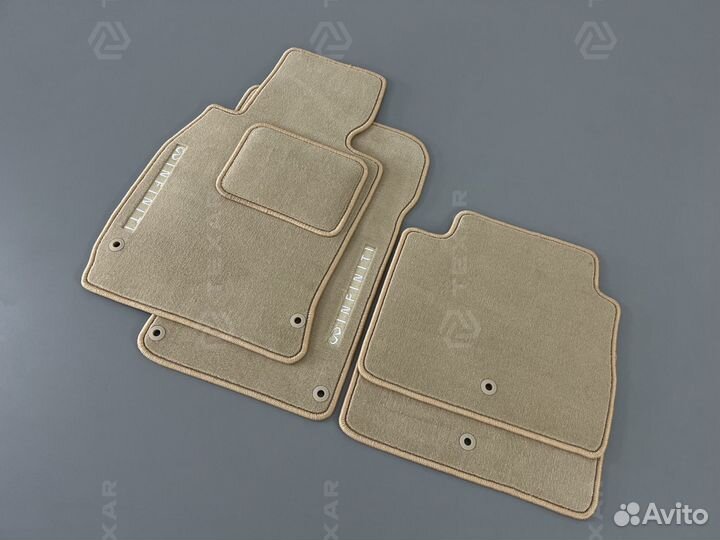 Коврики Infiniti M IV (Y51) Бежевые премиум