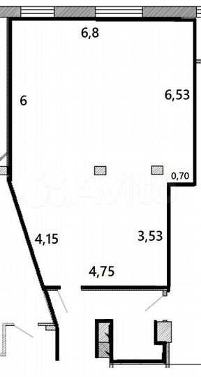 Свободного назначения, 70 м²