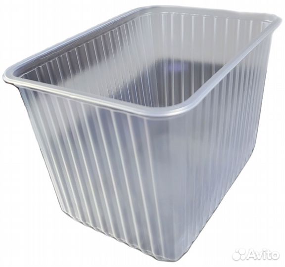 Одноразовые пластиковые контейнеры 2 литра 179*132