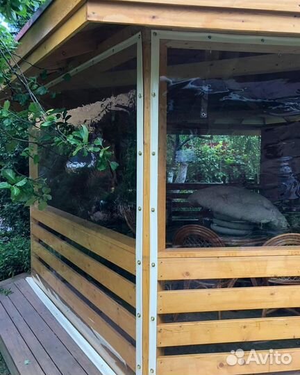 Гибкие и мягкие окна для беседок