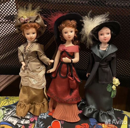 Куклы Дамы эпохи новые, фарфор
