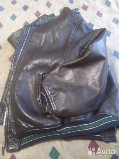 Кожаная куртка пилот бомбер 52-54 США