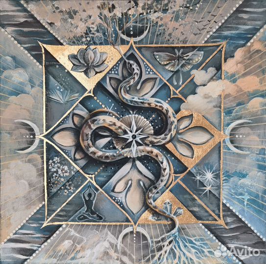 Натальная карта Джйотиш Репродукция. Змея. Мандала