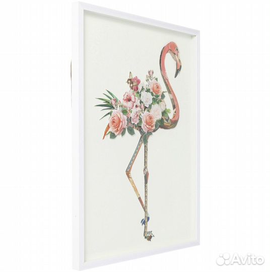 Картина в рамке мультиколор Flamingo