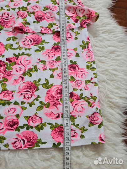 40-42 красивое платье мини с баской HM