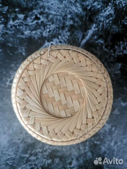Бамбуковая плетёная корзинка шкатулка коробочка