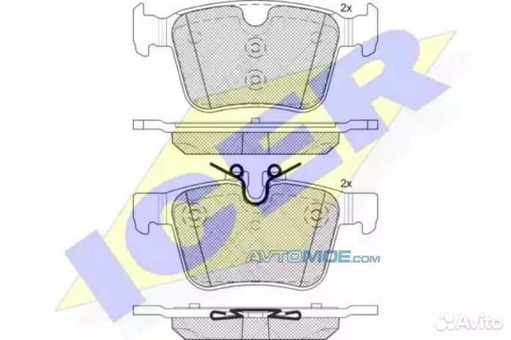 Колодки торм.диск.задн. XC90 new 182232 icer