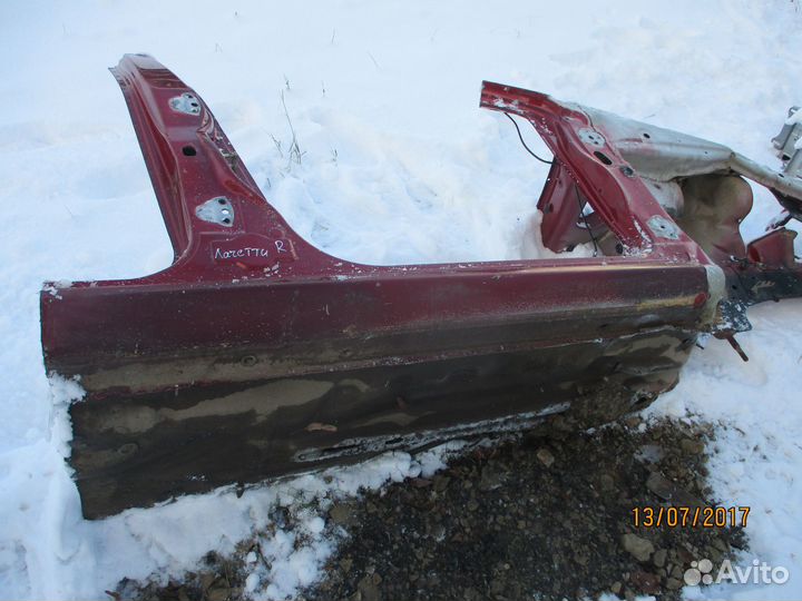 Правая четверть порога Шевроле Лачетти