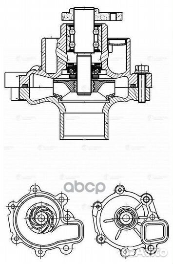 Насос водяной для а/м Mazda CX-5 (11) /3 (14)