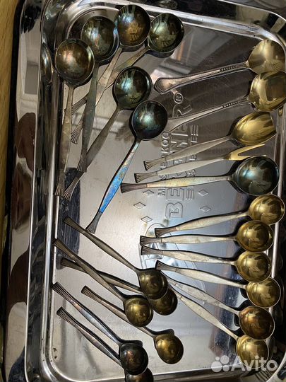 Ложки мельхиор разное по карусели