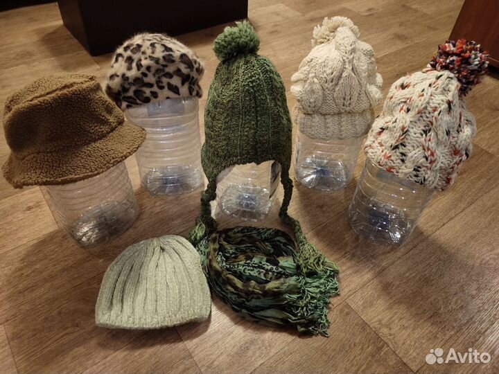 Шапки новые нат.кожа,мех,шерсть.Кепка.Панама Mango