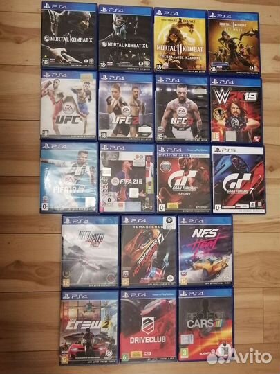 Гонки, драки и спорт ps4