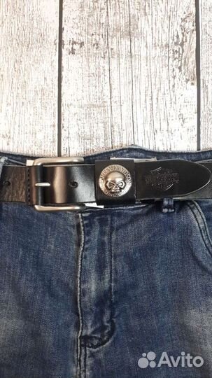 Кожаный ремень harley davidson