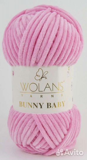 Плюшевая пряжа wolans bunny baby воланс