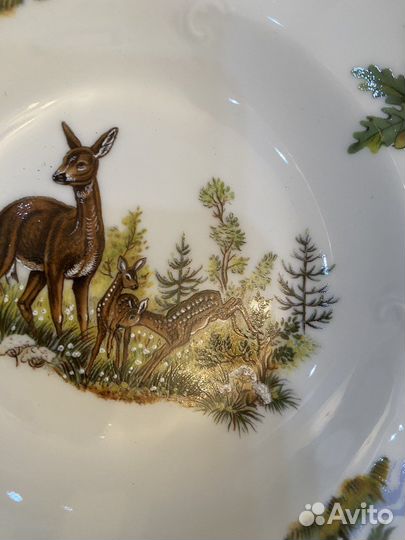 Салатники Охота фарфор чехия Thun Benedikt