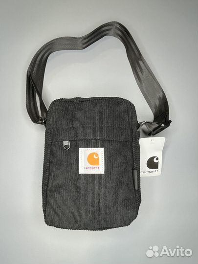 Сумка вельветовая через плечо carhartt