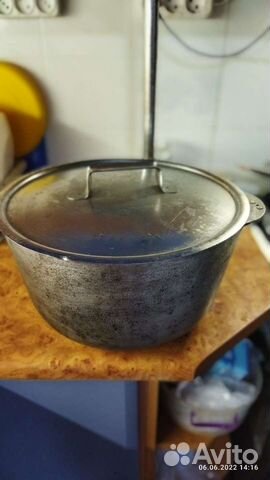 Чугунный казан 10 литров