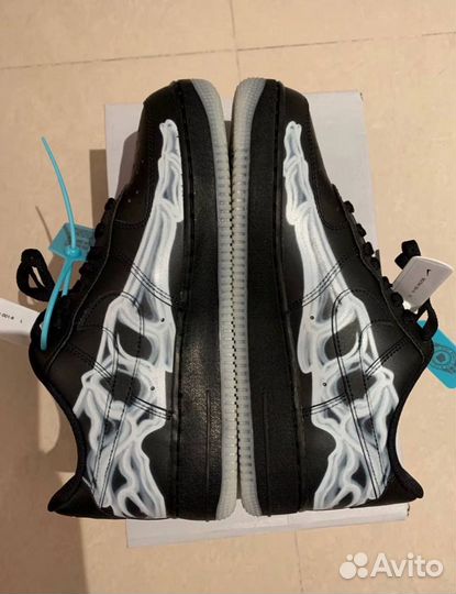 Nike Air Force 1 Skeleton Black on black оригинал