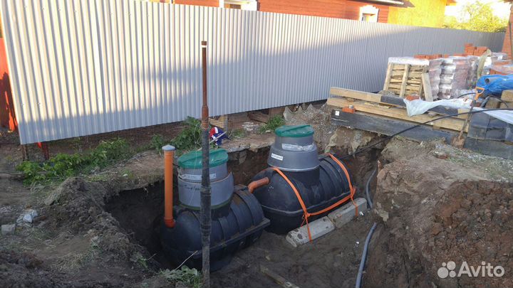 Установка септика под ключ