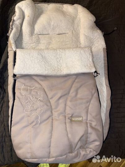 Меховой конверт в коляску