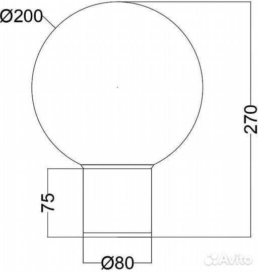 Светильник на штанге Maytoni Bold O598WL-01B1