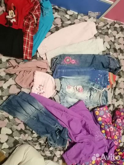 Большой пакет одежды для девочки 68/80
