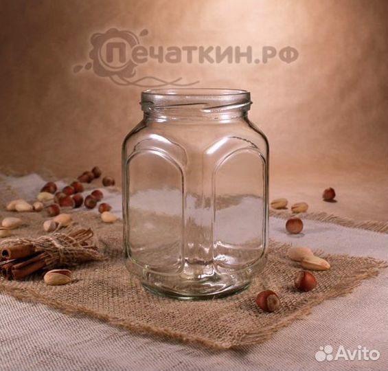 Стеклянная банка «Кубышка», 0.72 л, то-82