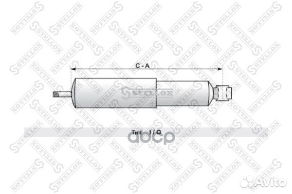 Амортизатор подвески 431-737 I/O 14x67 16x50 I