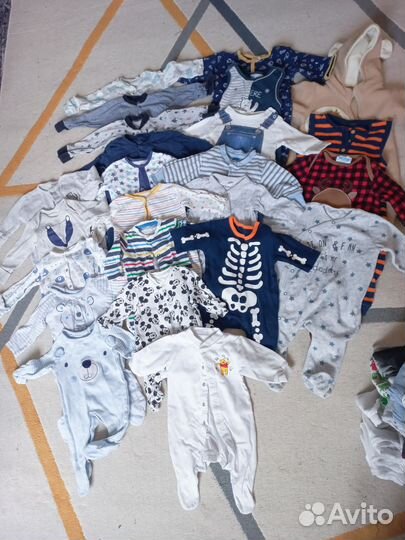 Одежда на мальчика пакетом от рождения до года
