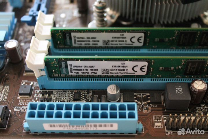 Материнка asus 1155 +core i3+кулер+ память 8GB