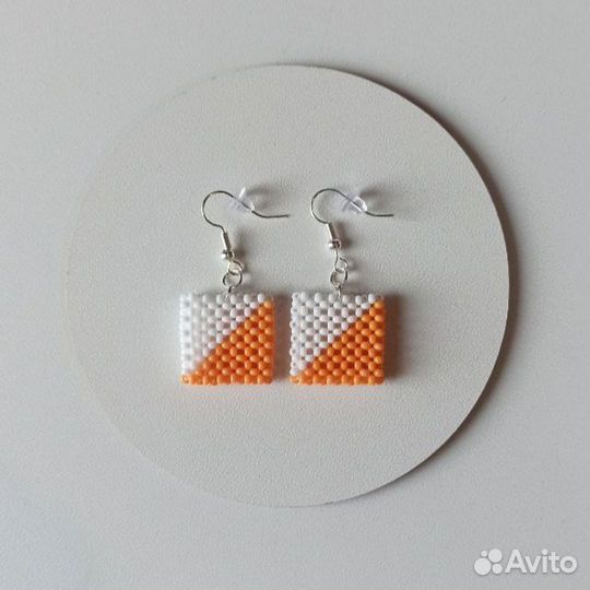 Серьги из бисера