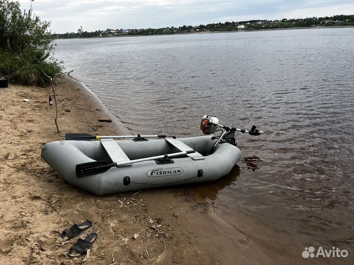 Надувная лодка пвх бу с мотором