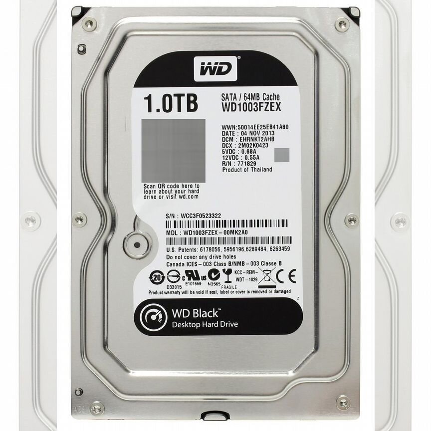 [WD1003FZEX] Жесткий Диск Western Digital 1tb Sata Wd1003fzex