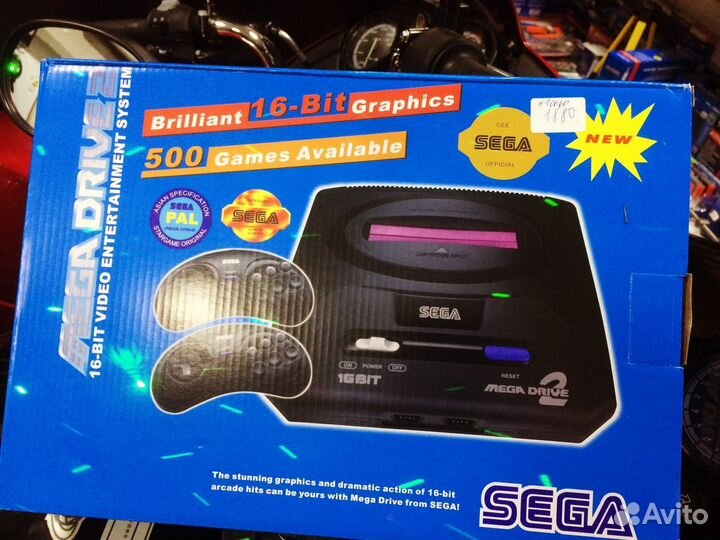 Игровая приставка sega mega