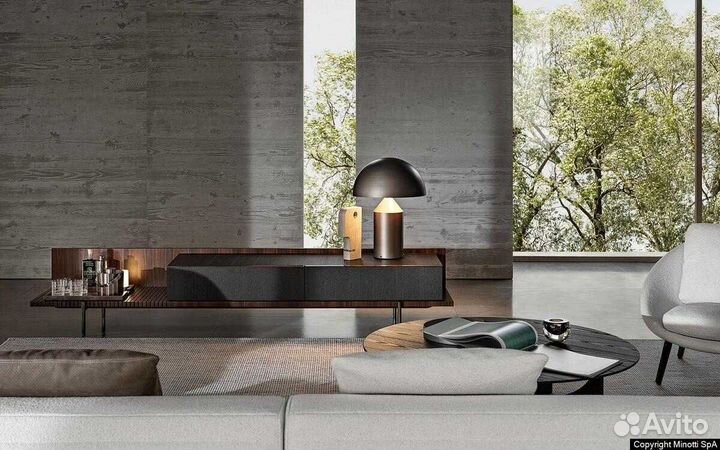 Тумба TV superquadra Minotti Италия